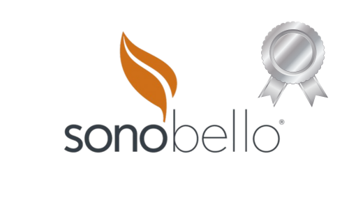 sonobello platinum sponsor logo pin